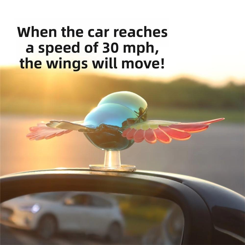 Wind-Powered Flapping Bird – Car Dashboard Decoration