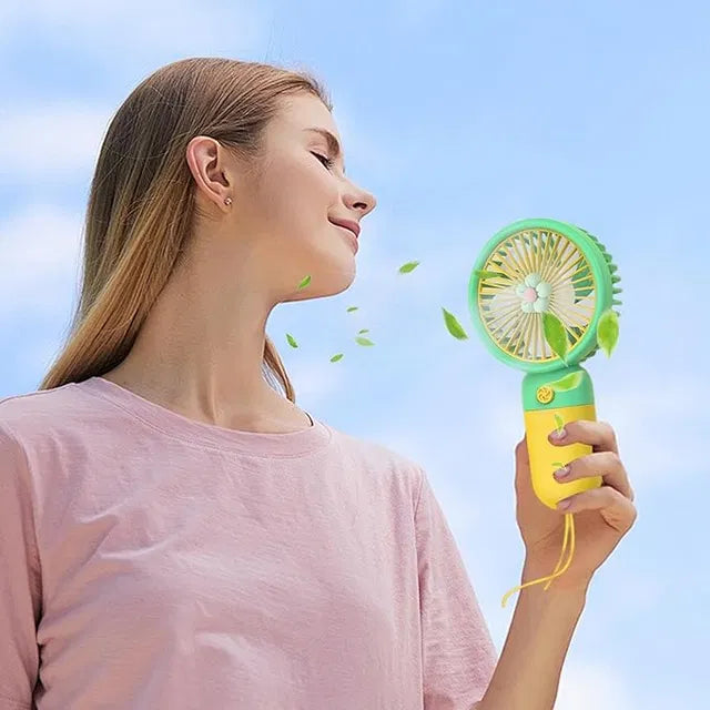 Portable Handheld Fan – Ultra Quiet Rechargeable Mini Fan