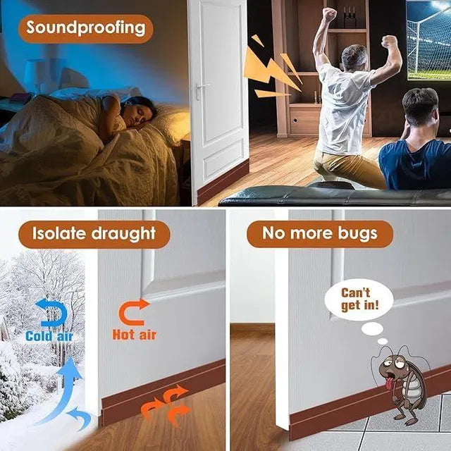 Self-Adhesive Floor Transition Strip – Hides Gaps & Edges (1 m)